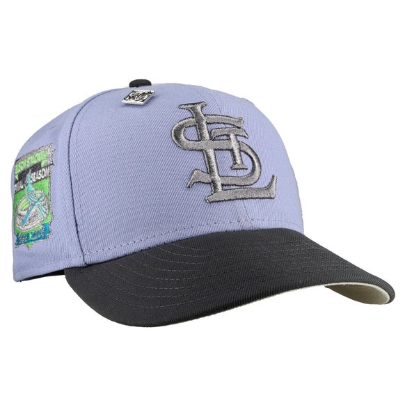 St Louis Cardinals Final Season Lavender Metallic 59Fifty Fitted Hat