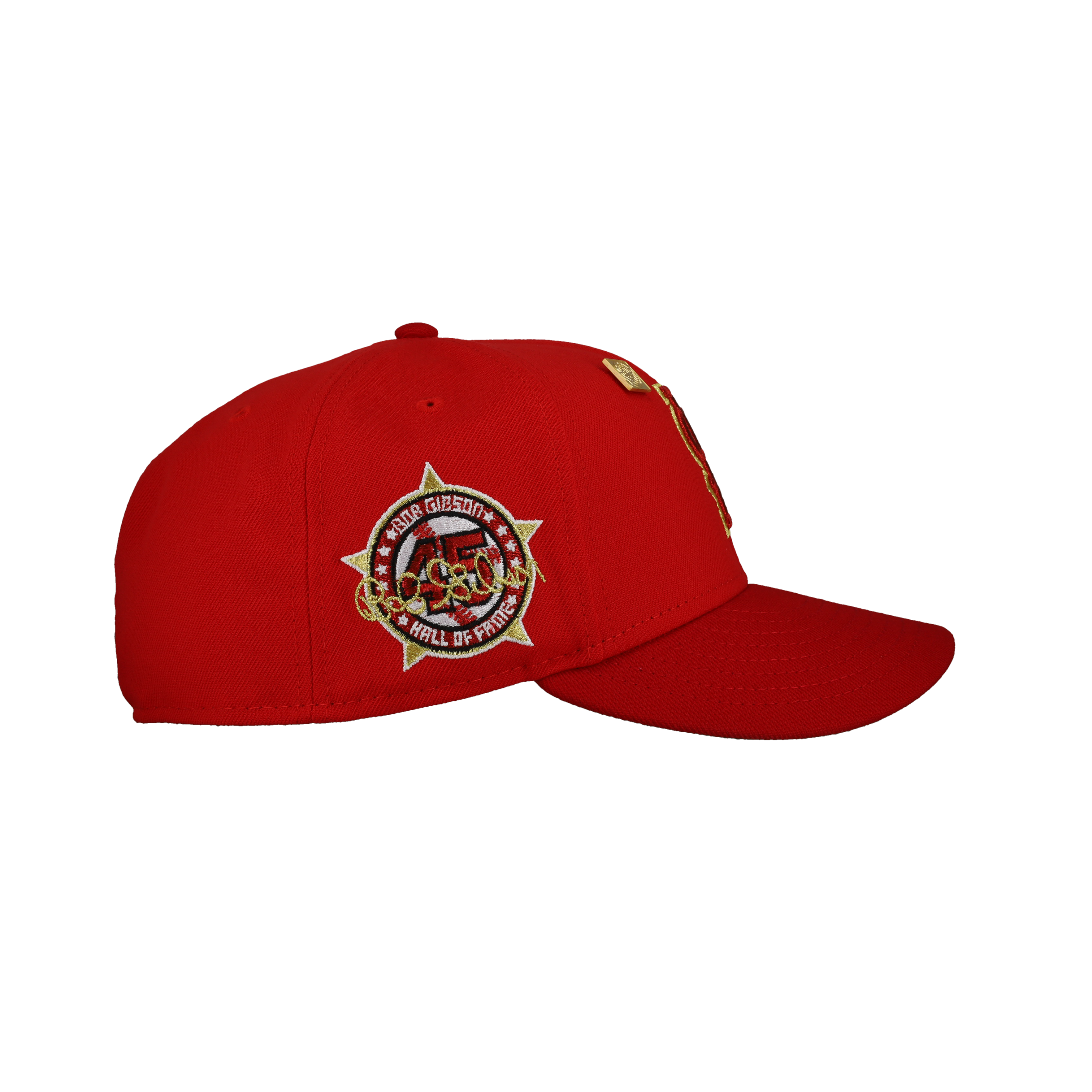 St Louis Cardinals Bob Gibson Metallic Red/Gold 59Fifty Fitted Hat