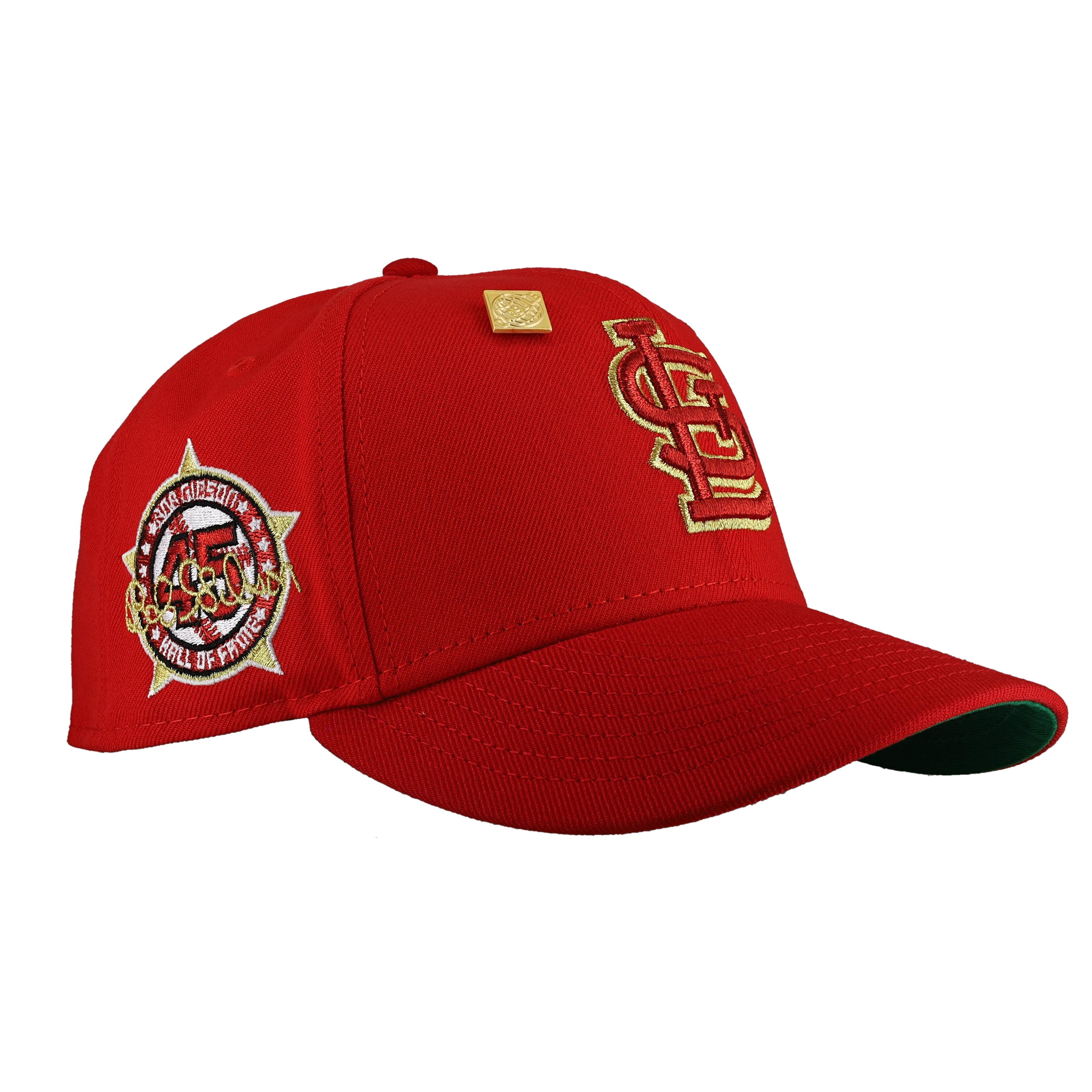 St Louis Cardinals Bob Gibson Metallic Red/Gold 59Fifty Fitted Hat