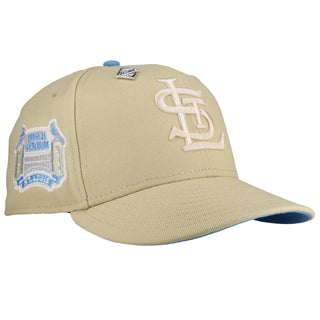 St Louis Cardinals Busch Stadium Vegas Gold/Baby Blue 59Fifty Fitted Hat