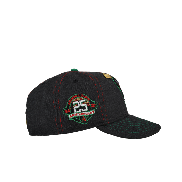 Arizona Diamondbacks Contrast Stitch Metallic 25th Anny 59Fifty Fitted Hat