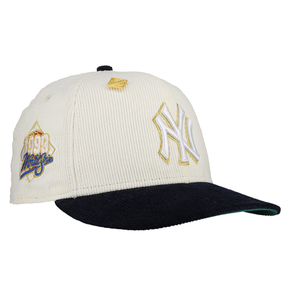 New York Yankees 1999 Chrome Metallic Corduroy Fitted Hat