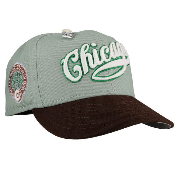 Chicago Cubs Wrigley Field Seafoam 59Fifty Fitted Hat