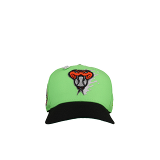 Arizona Diamondbacks 25th Anniversary Lime Green Halloween Metallic 59Fifty Fitted Hat