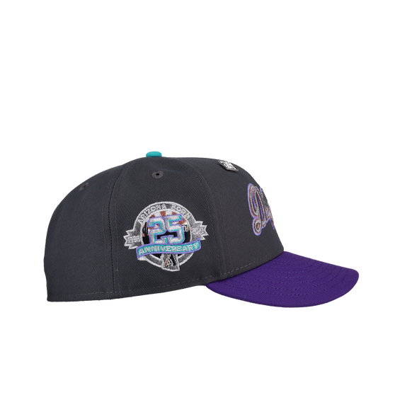 Arizona Diamondbacks 25th Anny Graphite Purple Metallic 59Fifty Fitted Hat