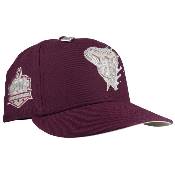 Arizona Diamondbacks 20th Anniversary Plum Metallic 59Fifty Fitted Hat