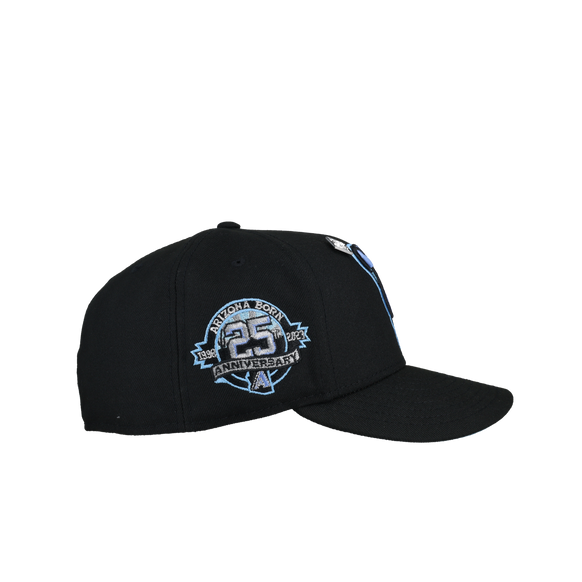 Arizona Diamondbacks 25th Anny Black Icey Metallic 59Fifty Fitted Hat