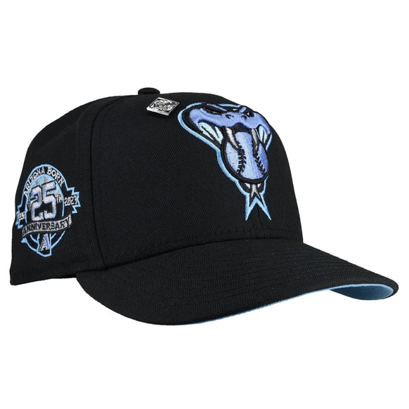 Arizona Diamondbacks 25th Anny Black Icey Metallic 59Fifty Fitted Hat