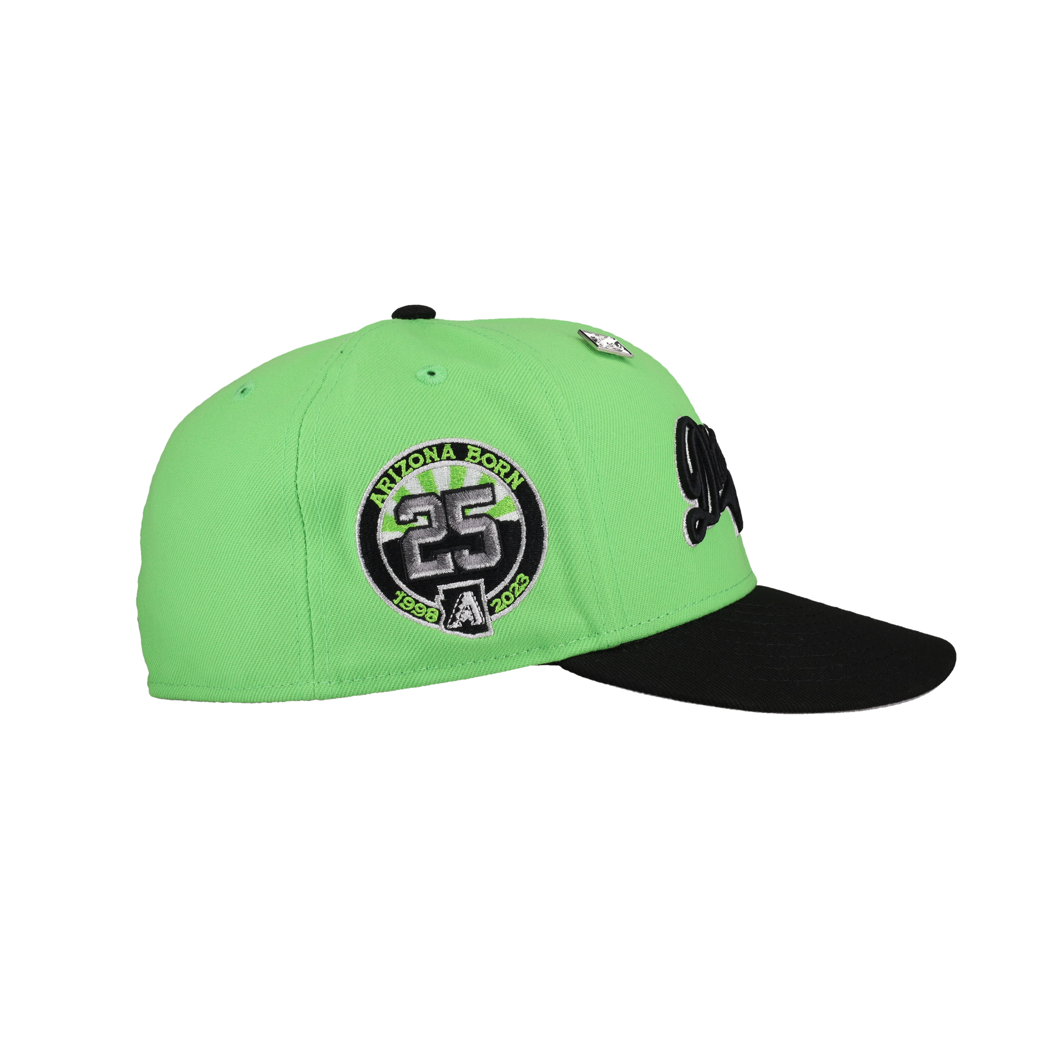 Arizona Diamondbacks 25th Anniversary Lime Metallic 59Fifty Fitted Hat