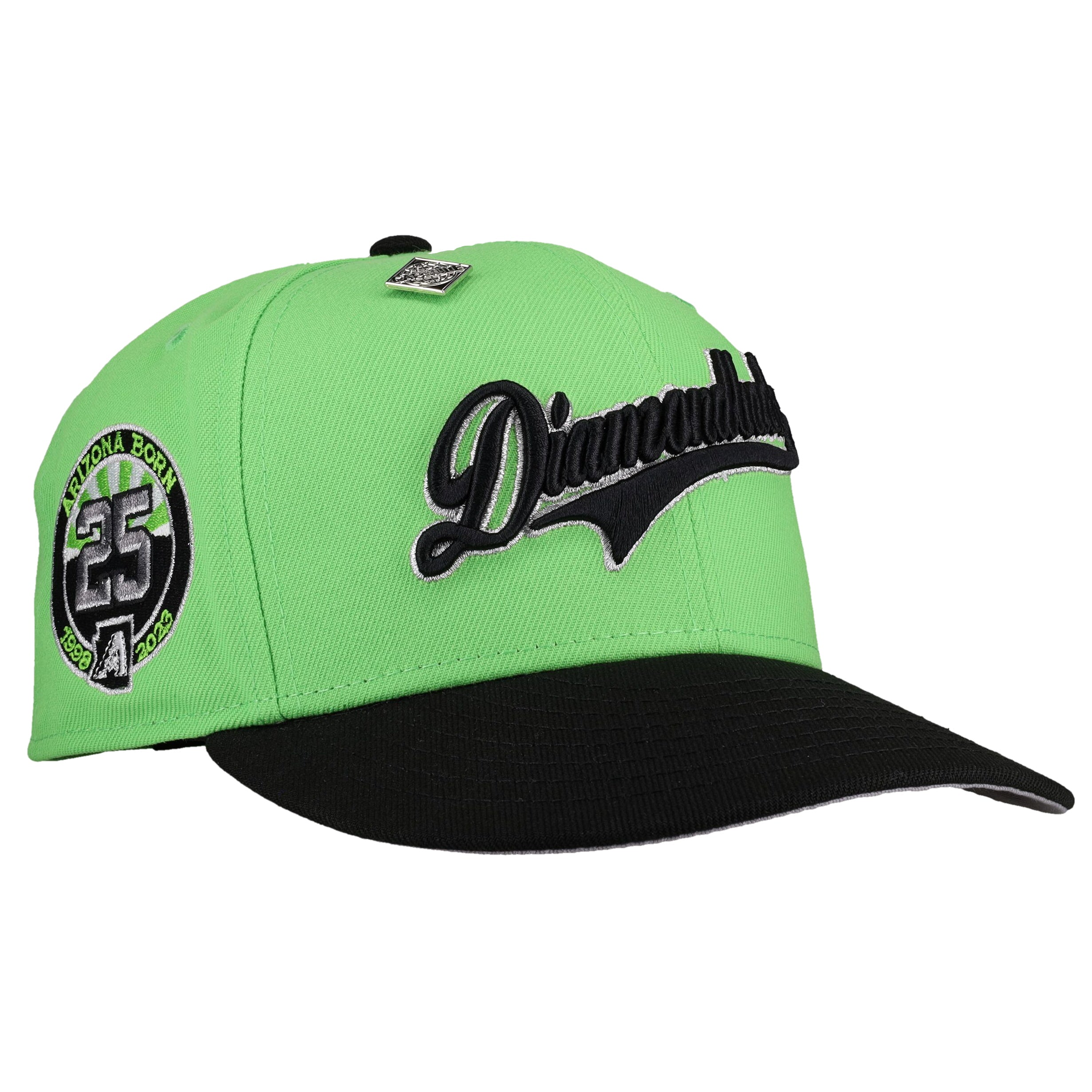 Arizona Diamondbacks 25th Anniversary Lime Metallic 59Fifty Fitted Hat