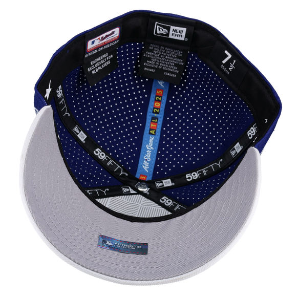 Los Angeles Dodgers 2025 ASG Official On Field Split Panel 59Fifty Fitted Hat