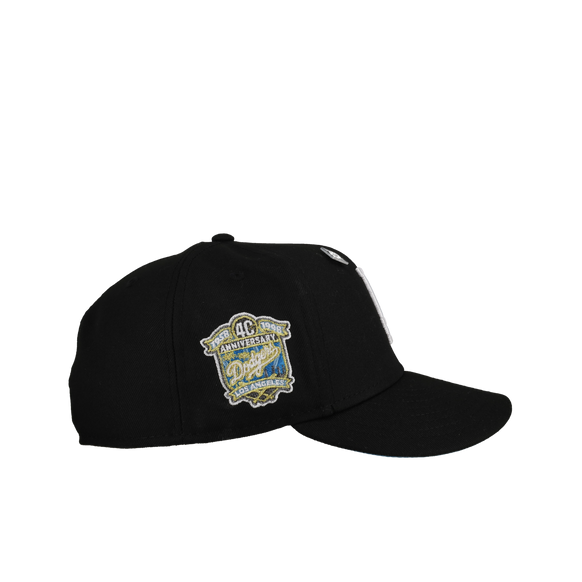 Los Angeles Dodgers 40th Anniversary Black Gold Metallic 59Fifty Fitted Hat