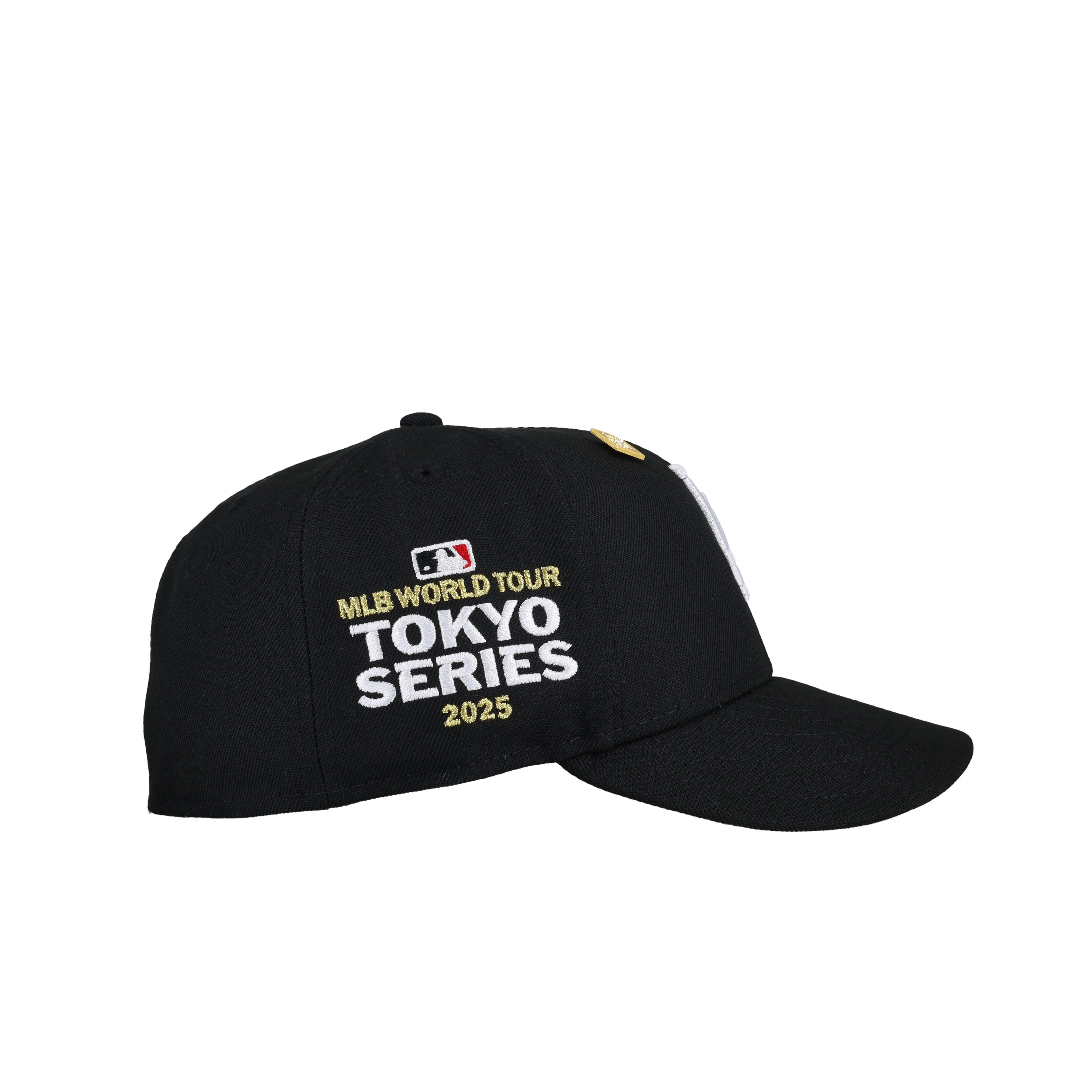 Los Angeles Dodgers 2025 Tokyo Series Black/Gold Metallic 59Fifty Fitted Hat