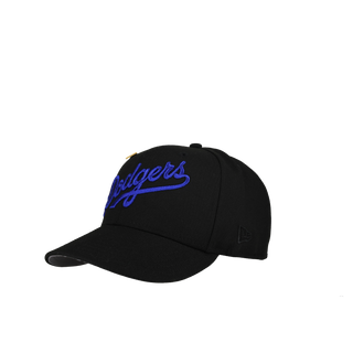 Los Angeles Dodgers World Series Royal Blackout Metallic Script 59Fifty Fitted Hat