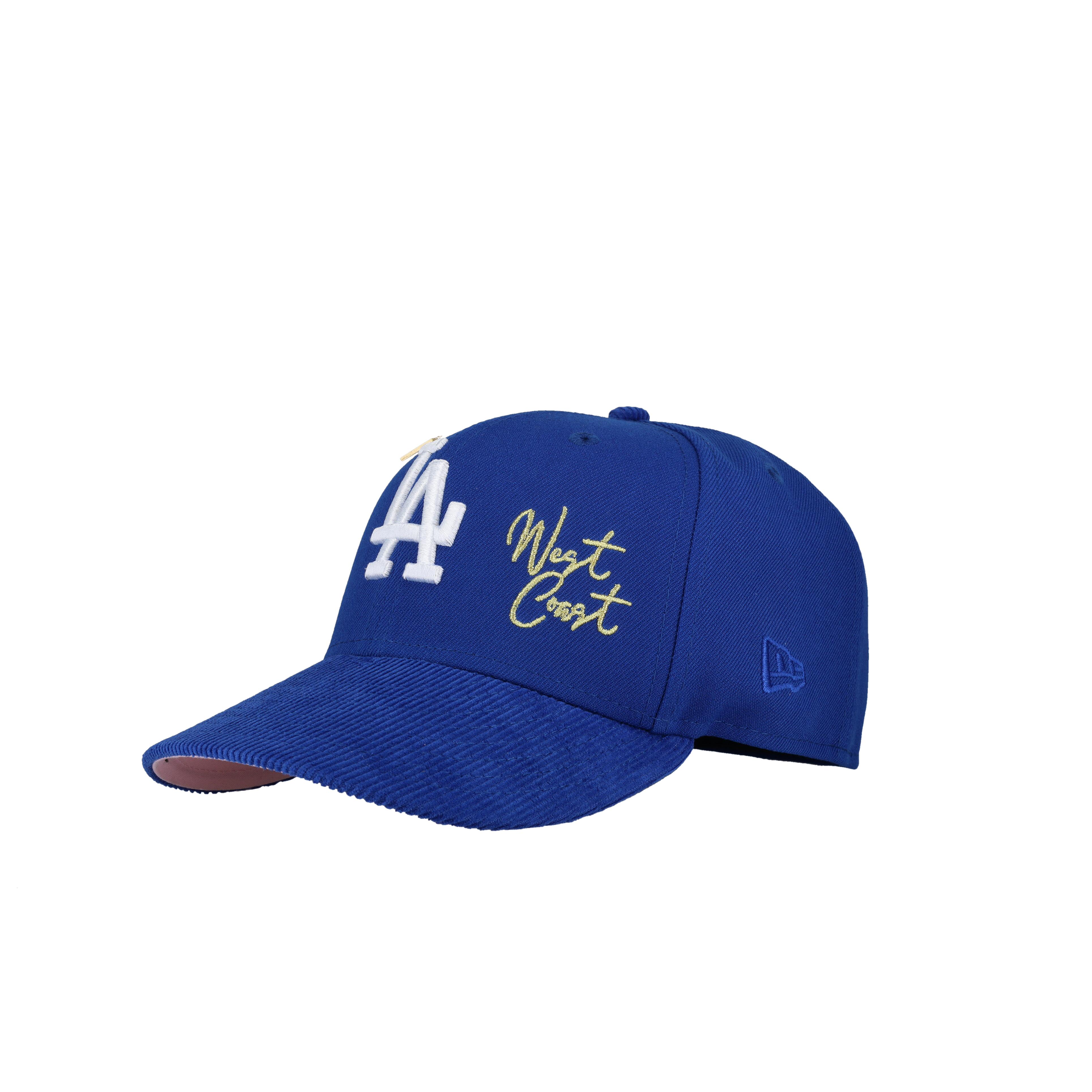 Los Angeles Dodgers 2025 Tokyo Series West Coast Blue Corduroy Metallic 59Fifty Fitted Hat