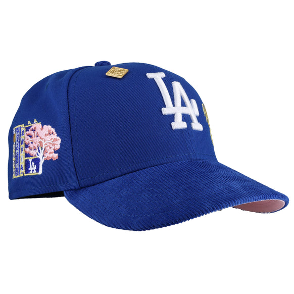 Los Angeles Dodgers 2025 Tokyo Series West Coast Blue Corduroy Metallic 59Fifty Fitted Hat