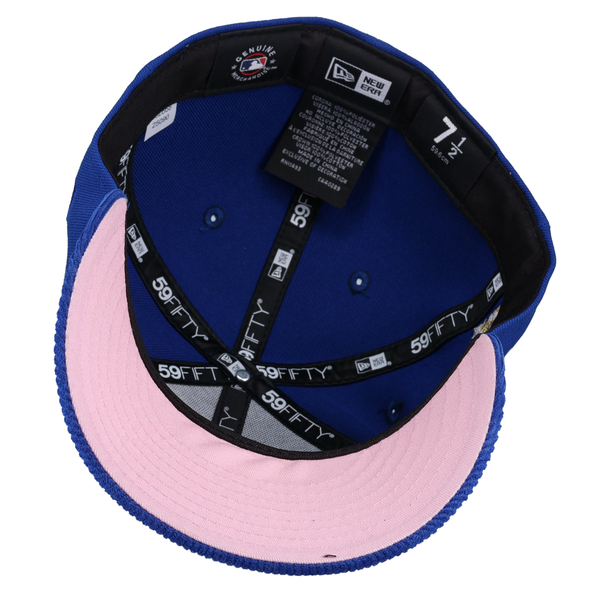 Los Angeles Dodgers 2025 Tokyo Series West Coast Blue Corduroy Metallic 59Fifty Fitted Hat