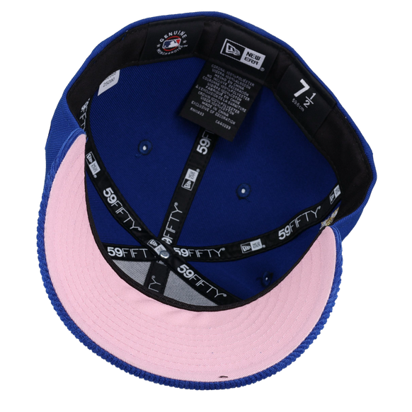 Los Angeles Dodgers 2025 Tokyo Series West Coast Blue Corduroy Metallic 59Fifty Fitted Hat