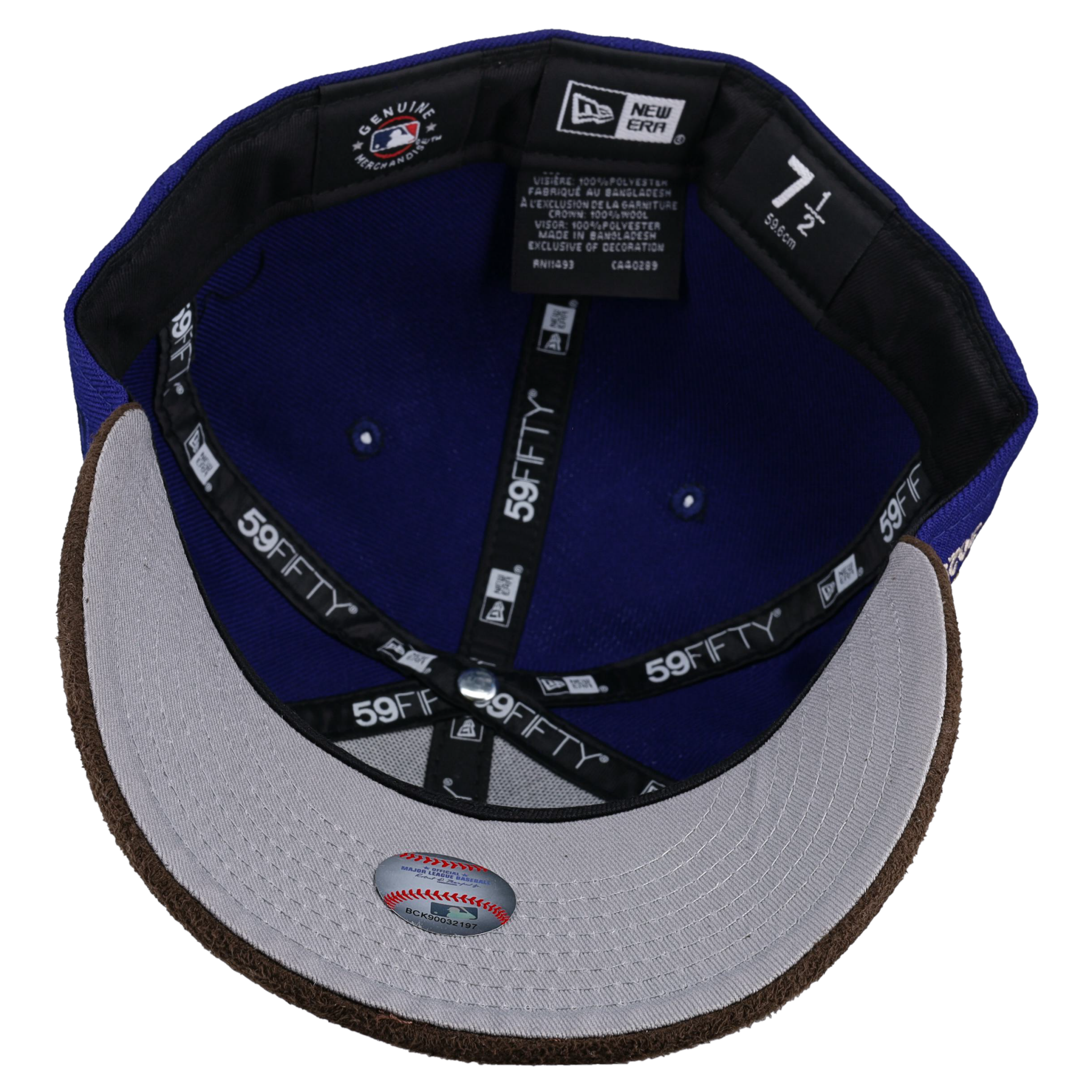 Los Angeles Dodgers 2025 Tokyo Series Royal Brown Suede Metallic 59Fifty Fitted Hat