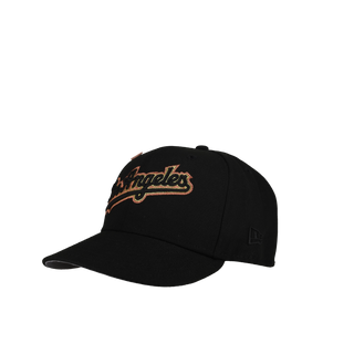 Los Angeles Dodgers 50th Anniversary Black Gold/Copper Trim 59Fifty Fitted Hat