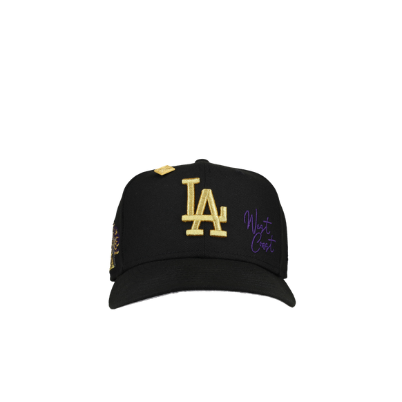 Los Angeles Dodgers 2025 Tokyo Series Black/Gold/Purple Metallic 59Fifty Fitted Hat