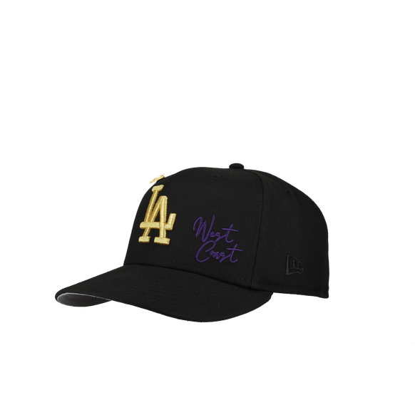 Los Angeles Dodgers 2025 Tokyo Series Black/Gold/Purple Metallic 59Fifty Fitted Hat
