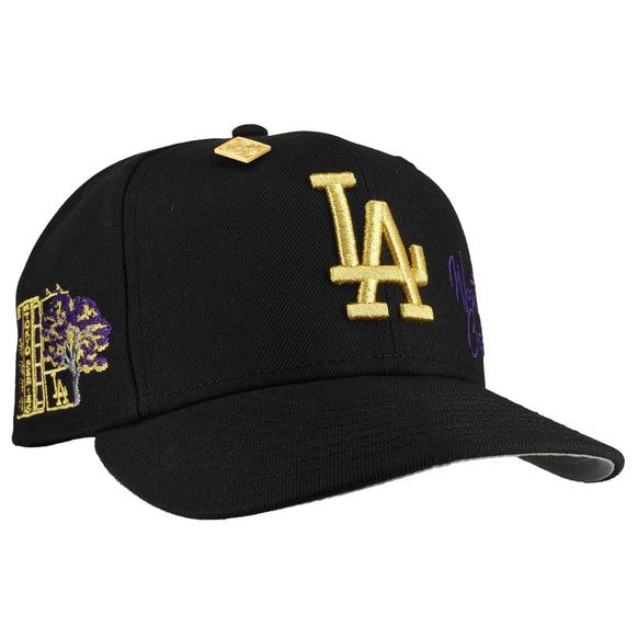 Los Angeles Dodgers 2025 Tokyo Series Black/Gold/Purple Metallic 59Fifty Fitted Hat