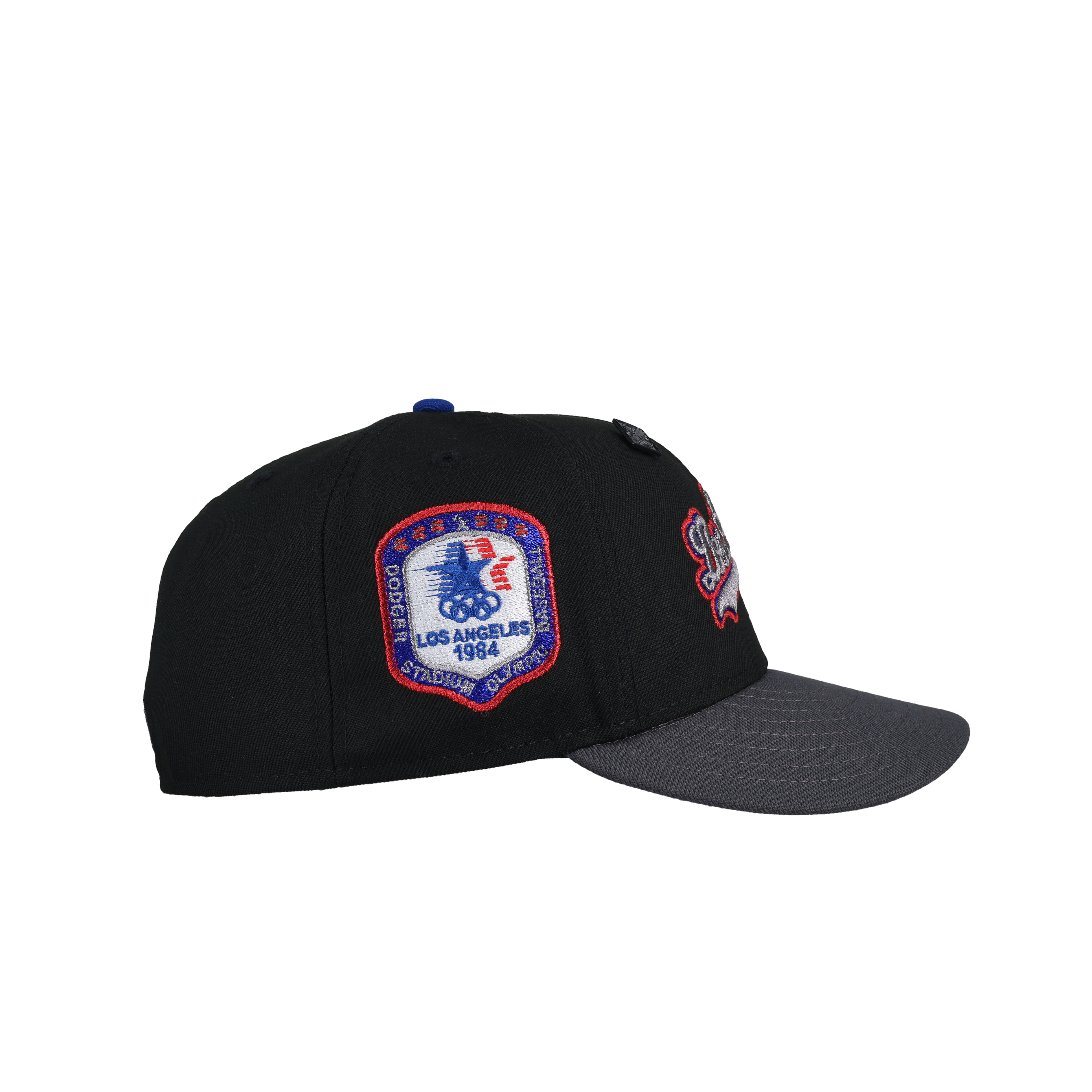 Los Angeles Dodgers Olympic Stadium Black/Graphite Metallic 59Fifty Fitted Hat