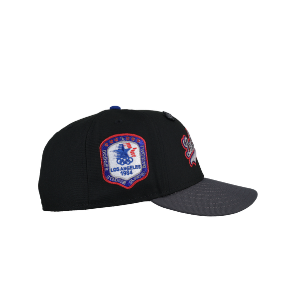Los Angeles Dodgers Olympic Stadium Black/Graphite Metallic 59Fifty Fitted Hat