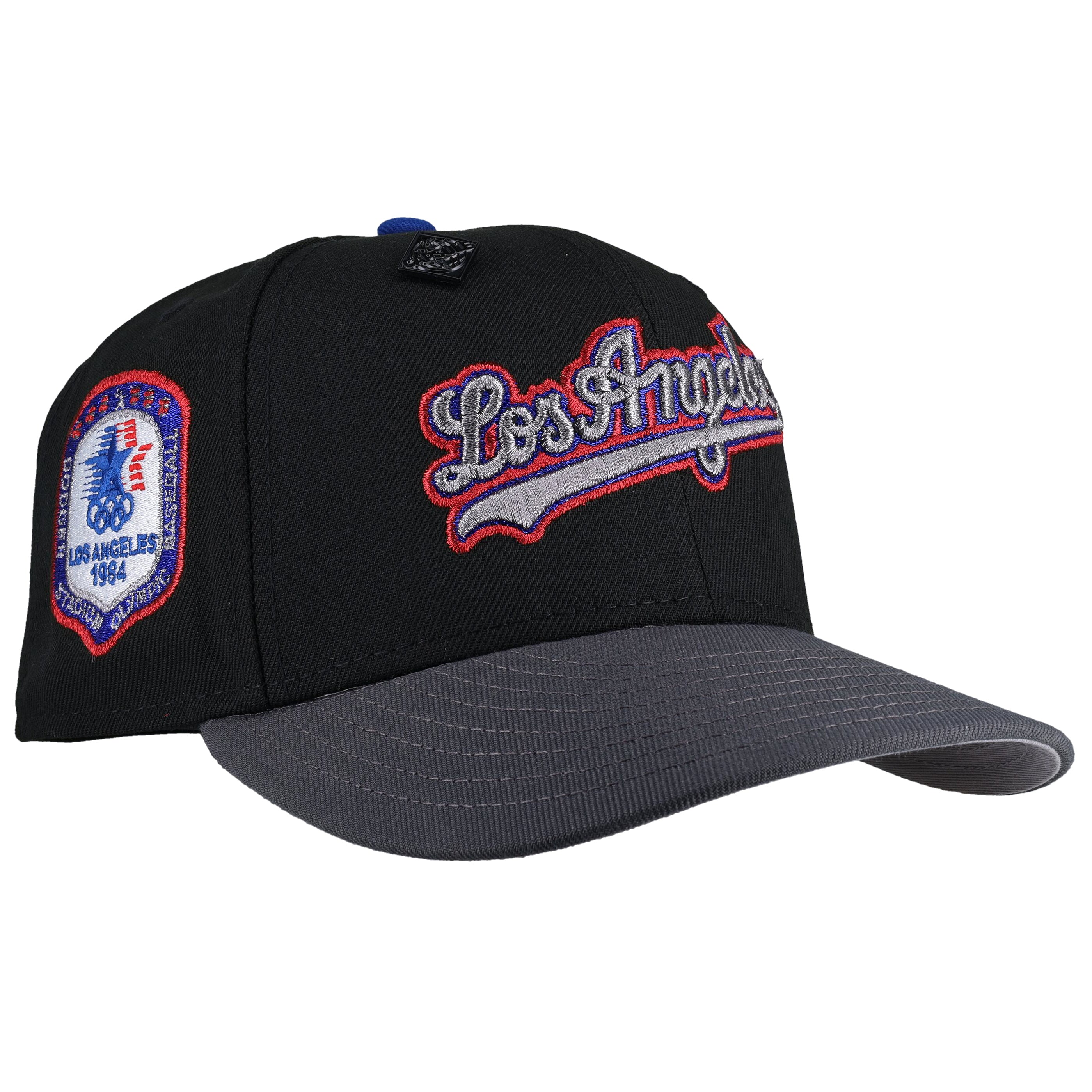 Los Angeles Dodgers Olympic Stadium Black/Graphite Metallic 59Fifty Fitted Hat