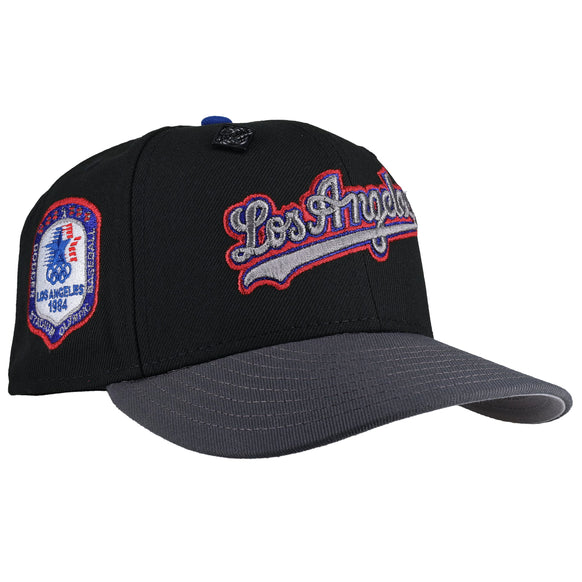 Los Angeles Dodgers Olympic Stadium Black/Graphite Metallic 59Fifty Fitted Hat