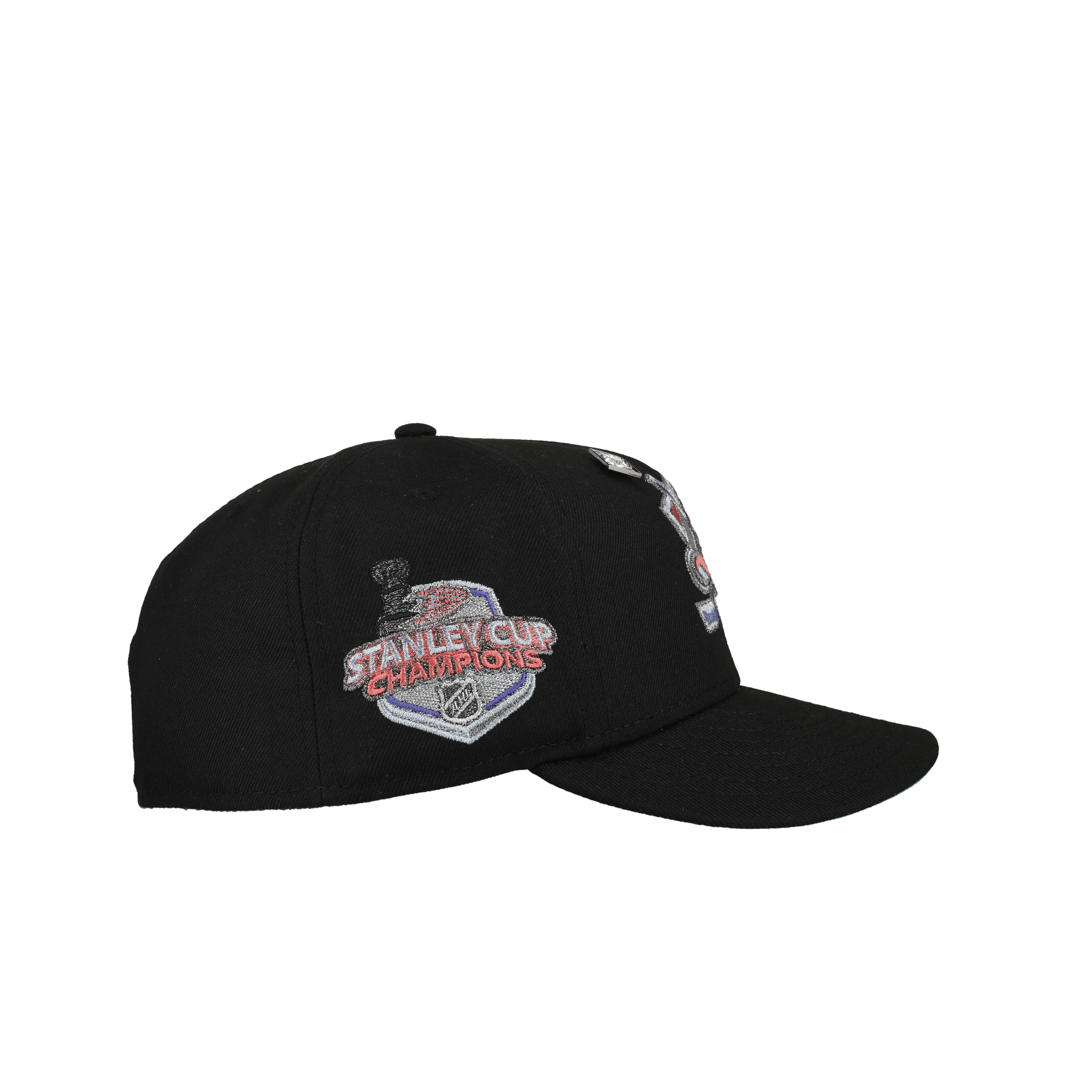 Anaheim Mighty Ducks Black/Candy Stanley Cup Metallic 59Fifty Fitted Hat