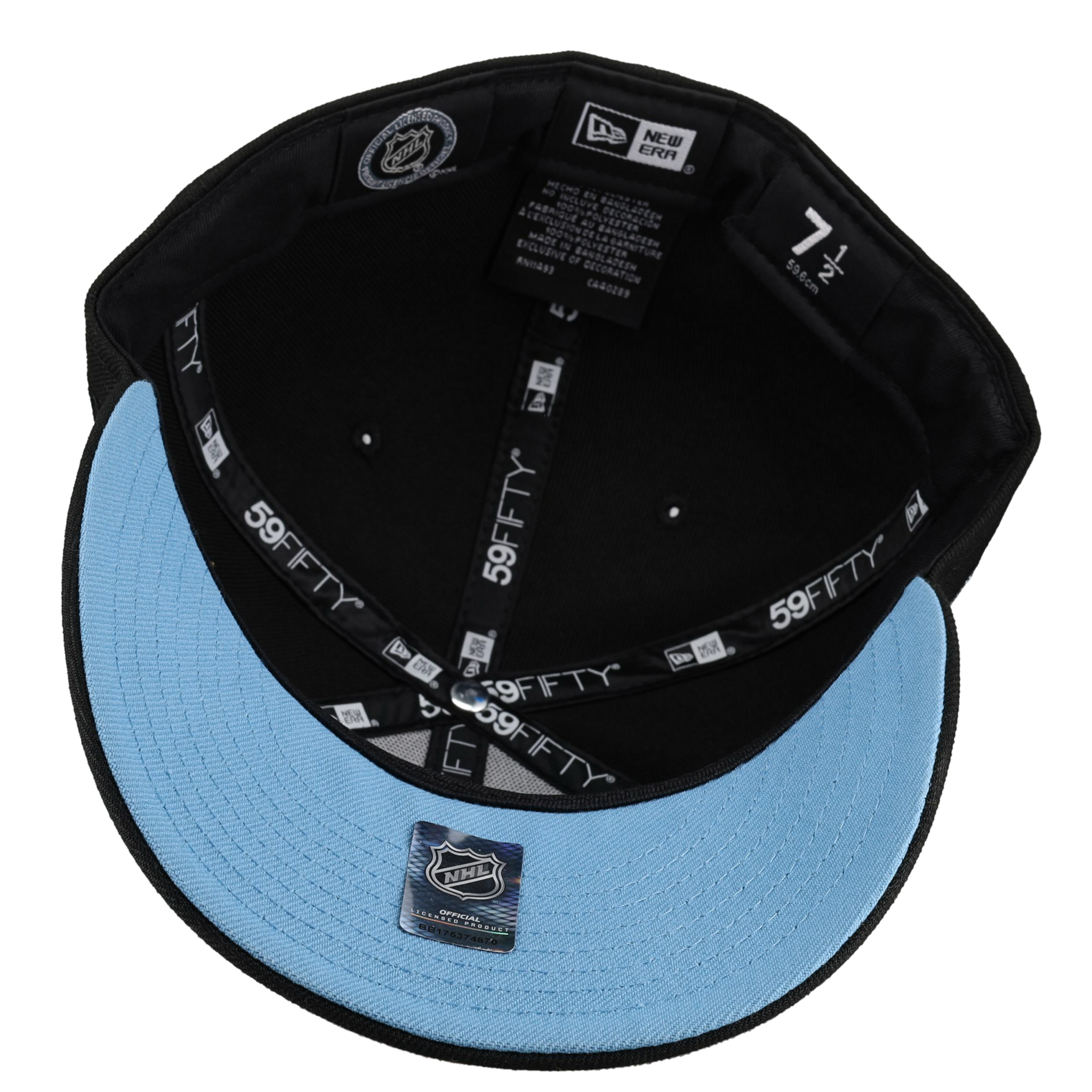 Anaheim Mighty Ducks Black/Candy Stanley Cup Metallic 59Fifty Fitted Hat