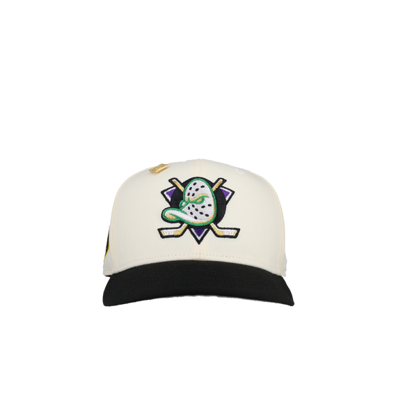 Anaheim Mighty Ducks Chrome Purple/Gold Metallic 59Fifty Fitted Hat