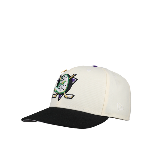 Anaheim Mighty Ducks Chrome Purple/Gold Metallic 59Fifty Fitted Hat
