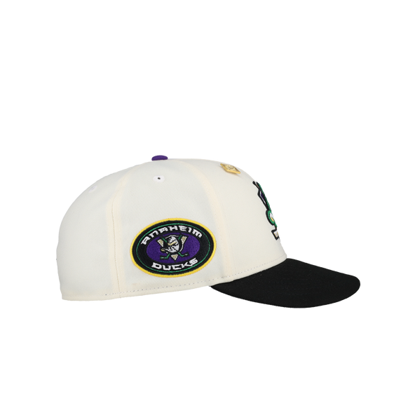 Anaheim Mighty Ducks Chrome Purple/Gold Metallic 59Fifty Fitted Hat