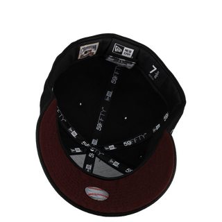 Montreal Expos Black Maroon Script 59Fifty Fitted Hat