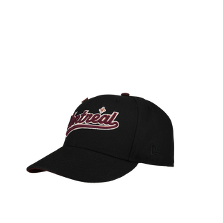 Montreal Expos Black Maroon Script 59Fifty Fitted Hat