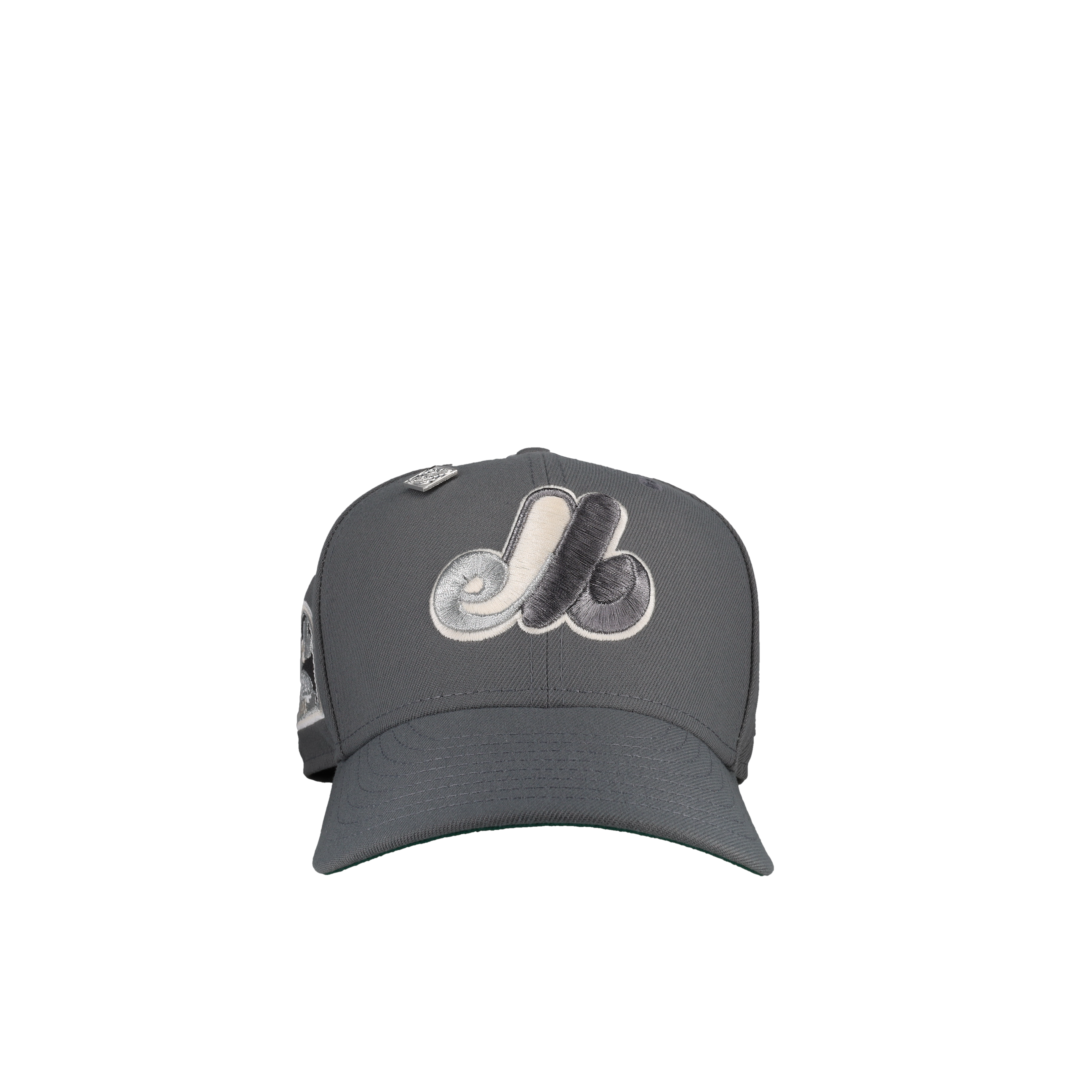 Montreal Expos Olympic Stadium Grey Metallic 59Fifty Fitted Hat