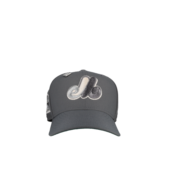 Montreal Expos Olympic Stadium Grey Metallic 59Fifty Fitted Hat