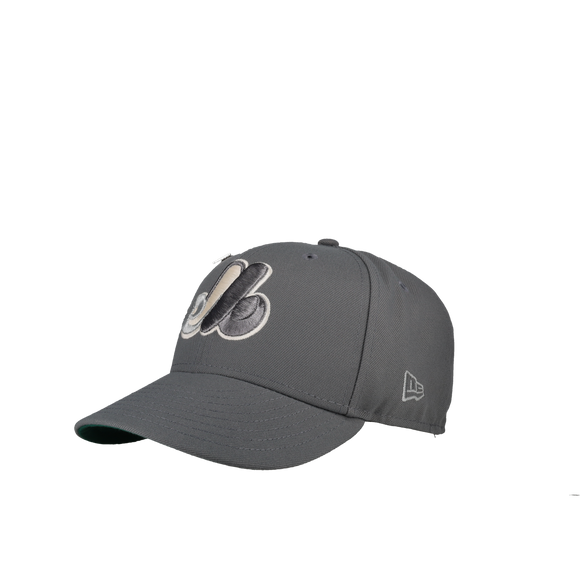 Montreal Expos Olympic Stadium Grey Metallic 59Fifty Fitted Hat