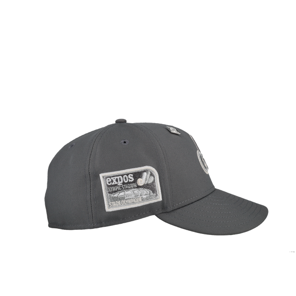 Montreal Expos Olympic Stadium Grey Metallic 59Fifty Fitted Hat