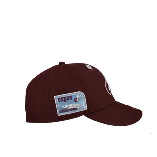 Montreal Expos Olympic Stadium Plum Ice 59Fifty Fitted Hat