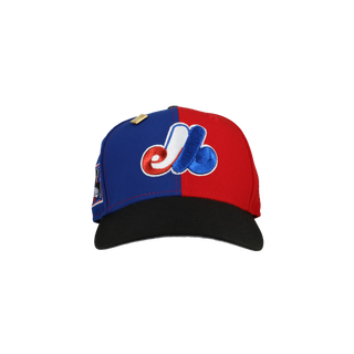 Montreal Expos Olympic Stadium "Split Decision" Metallic 59Fifty Fitted Hat