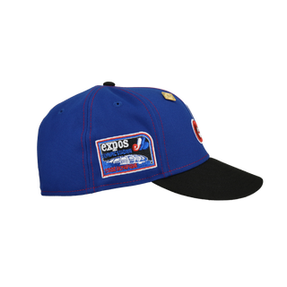 Montreal Expos Olympic Stadium "Split Decision" Metallic 59Fifty Fitted Hat