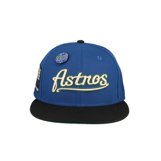 Houston Astros Globe Collection Inaugural Season Patch Fitted Hat