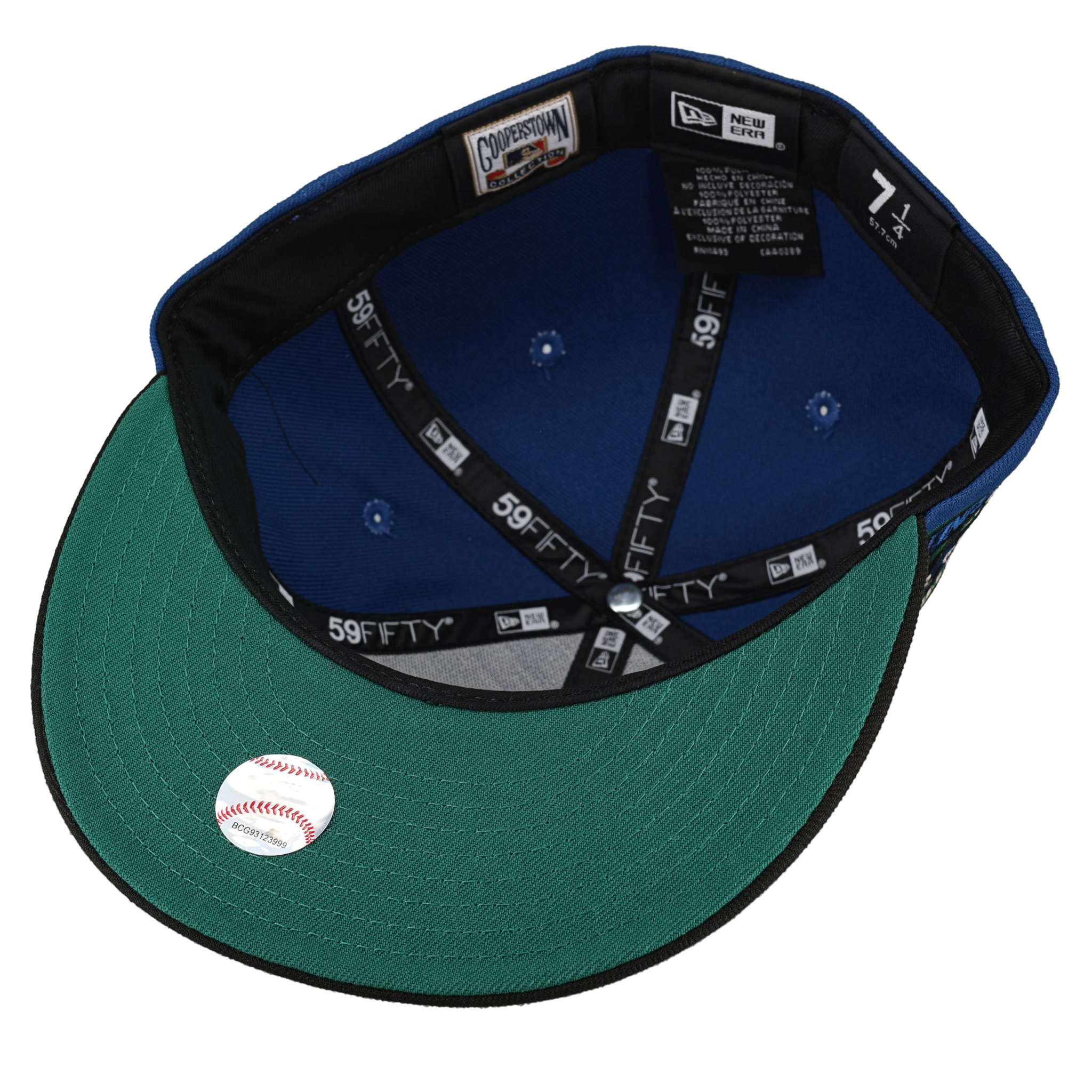 Seattle Mariners Globe Collection 30th Anniversary Patch Fitted Hat 7 3/4