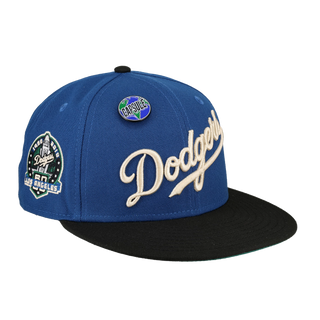 Los Angelos Dodgers Globe Collection 60th Anniversary Patch Fitted Hat