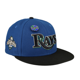 Tampa Bay Rays Globe Collection 2008 World Series Patch  Fitted Hat