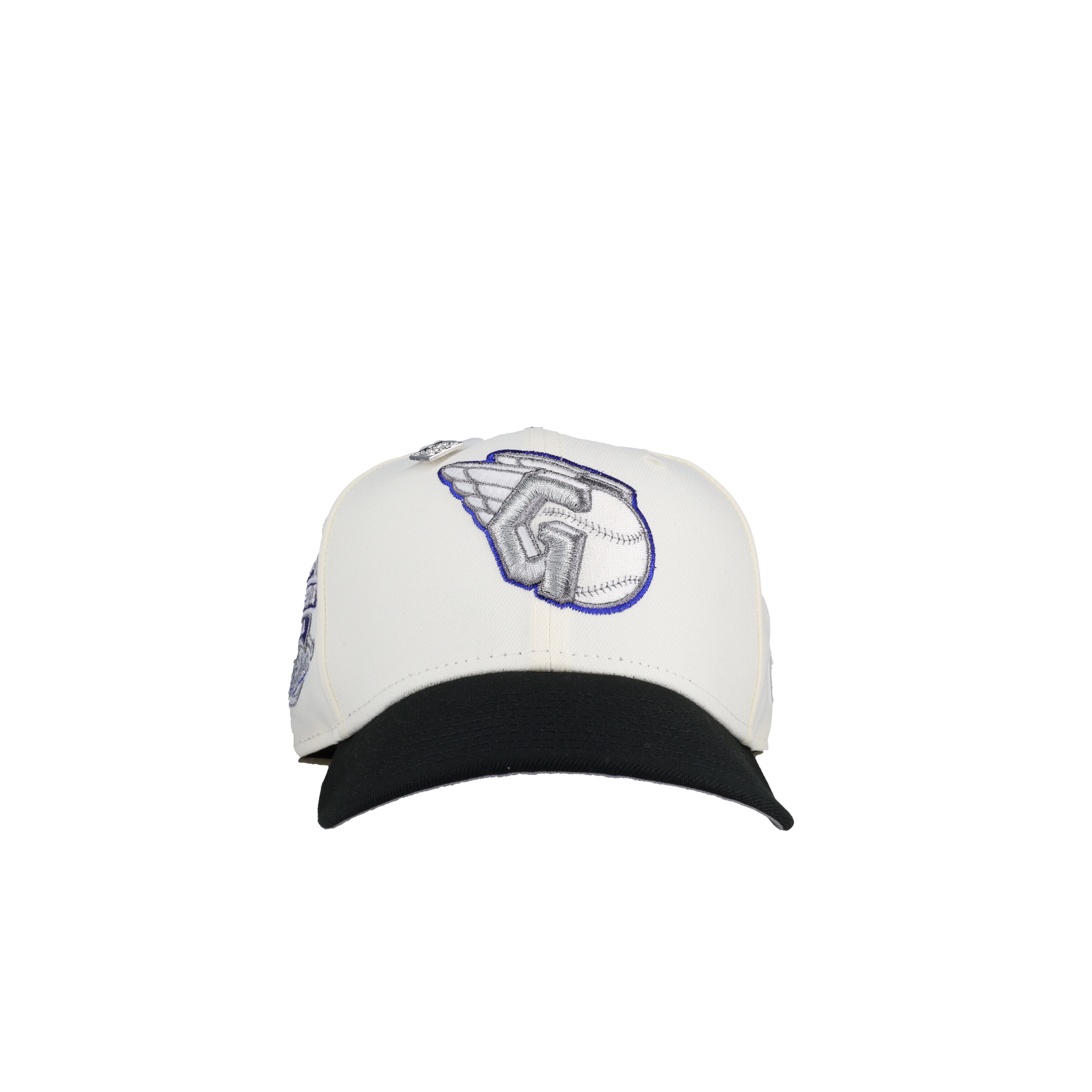 Cleveland Guardians Progressive Field Chrome Metallic 59Ffity New Era Fitted Hat